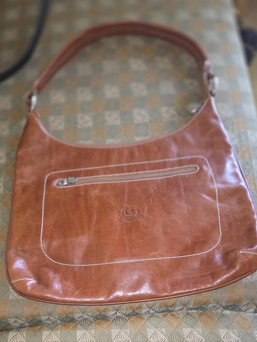 Chiarugi Firenze leather Hobo Shoulder bag.